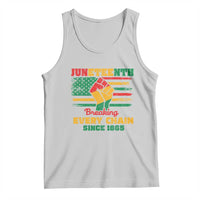 Juneteenth Tank Top Breaking Every Chain Since 1865 American Flag