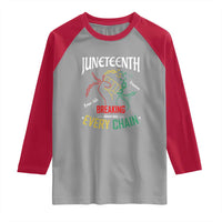 Juneteenth 1865 Raglan Shirt Breaking Every Chain Freeish Black Freedom