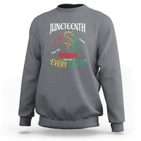 Juneteenth Sweatshirt Breaking Every Chain Since 1865 - Wonder Print Shop