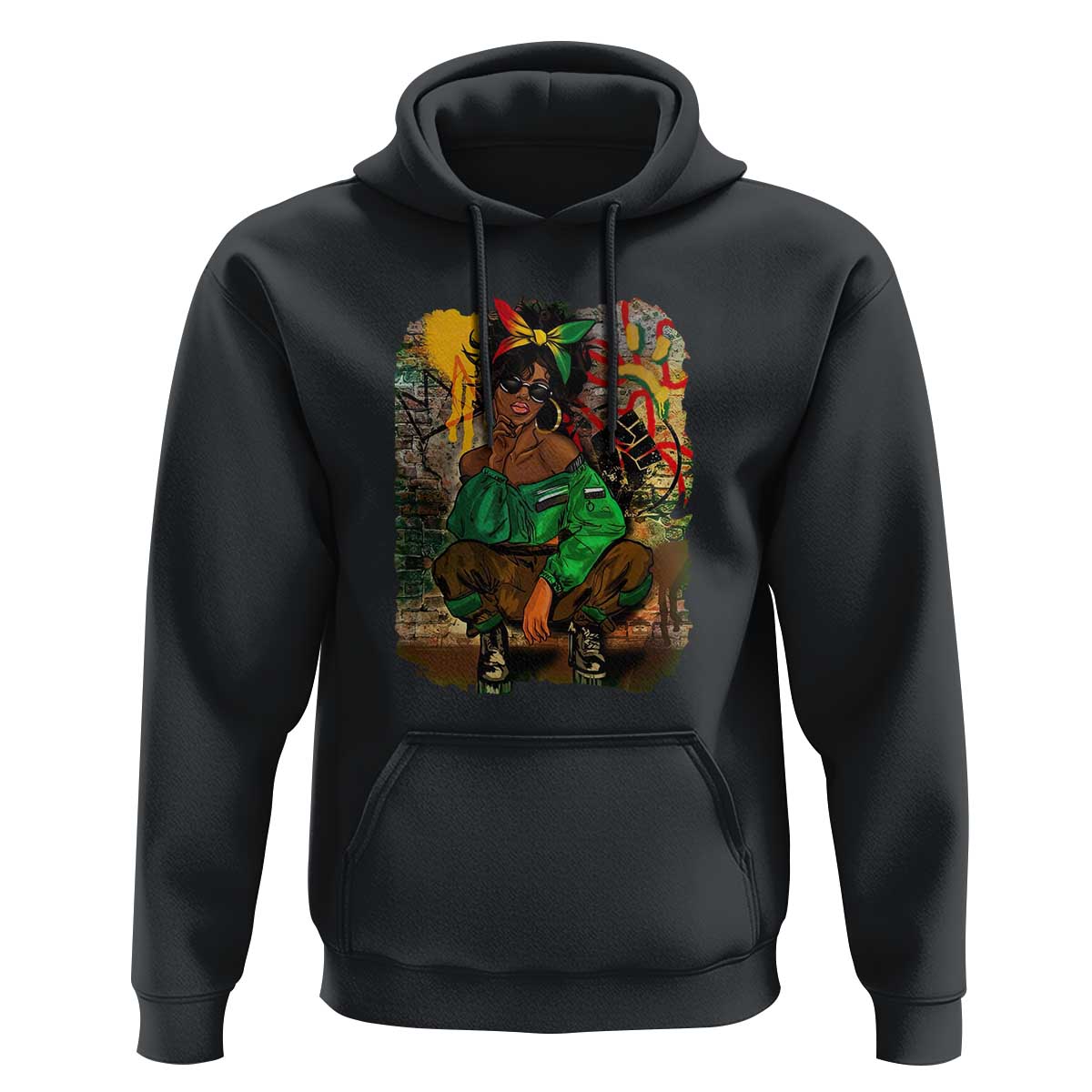 Black Heritage Hoodie For Melanin Black Women - Wonder Print Shop