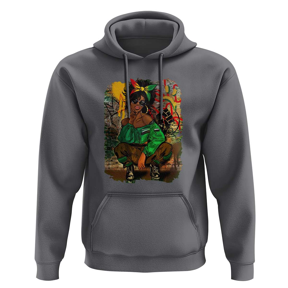Black Heritage Hoodie For Melanin Black Women - Wonder Print Shop