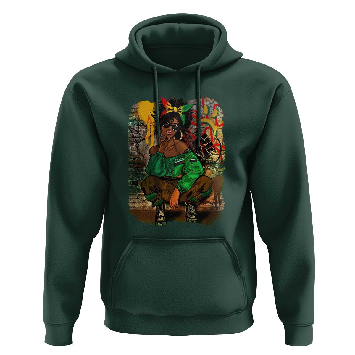 Black Heritage Hoodie For Melanin Black Women - Wonder Print Shop