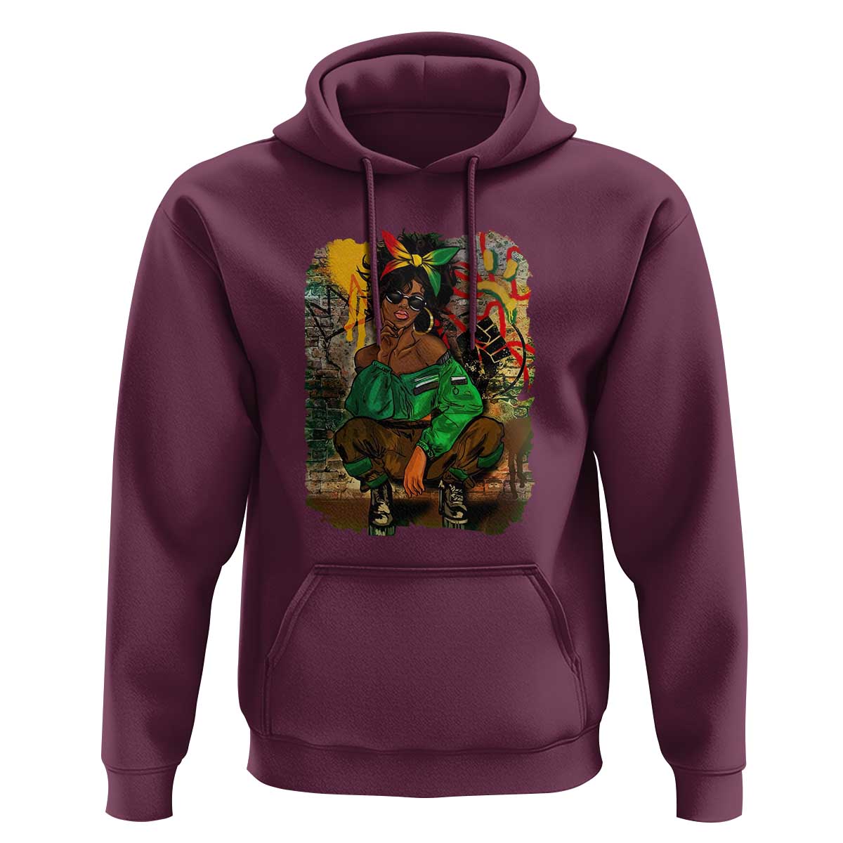 Black Heritage Hoodie For Melanin Black Women - Wonder Print Shop