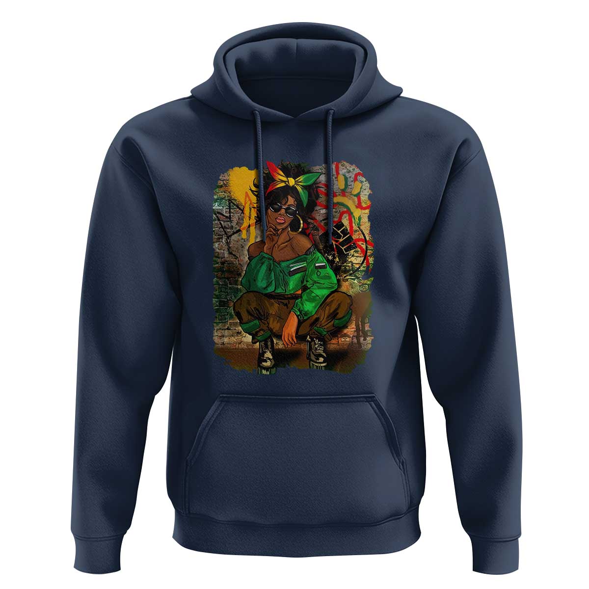 Black Heritage Hoodie For Melanin Black Women - Wonder Print Shop