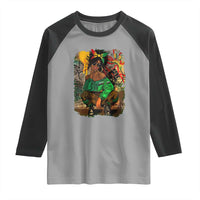 Black Heritage Pride Raglan Shirt For Melanin Black Women
