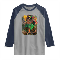 Black Heritage Pride Raglan Shirt For Melanin Black Women