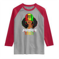 Afro Queen Raglan Shirt Juneteenth 1865