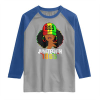 Afro Queen Raglan Shirt Juneteenth 1865