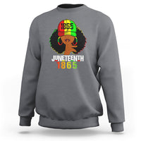 Queen Afro Sweatshirt Juneteenth 1865 - Wonder Print Shop