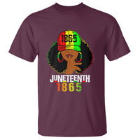 Queen Afro T Shirt Juneteenth 1865 - Wonder Print Shop