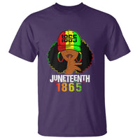 Queen Afro T Shirt Juneteenth 1865 - Wonder Print Shop