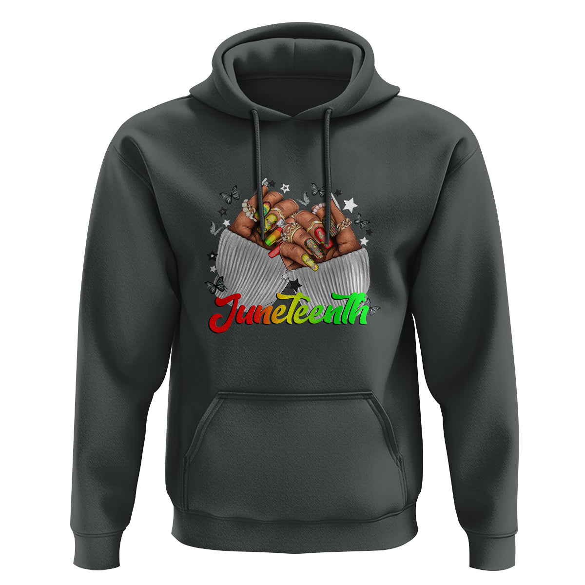 Queen Afro Hoodie Juneteenth 1865 - Wonder Print Shop