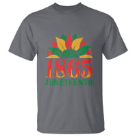 Sunflower T Shirt 1865 Juneteenth Celebrate African American Freedom Day for Women - Wonder Print Shop