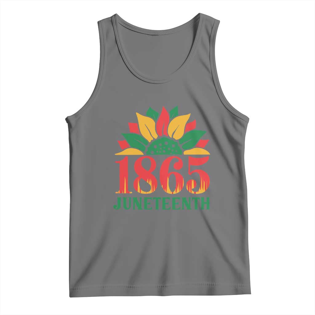Juneteenth 1865 Sunflower Tank Top Celebrate African American Freedom Day