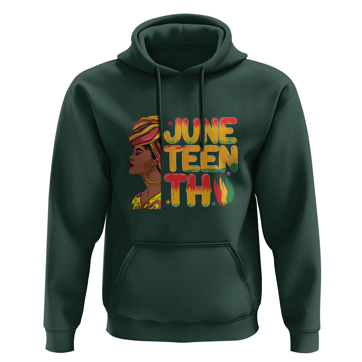 African Black History African American Ladies Juneteenth Hoodie - Wonder Print Shop