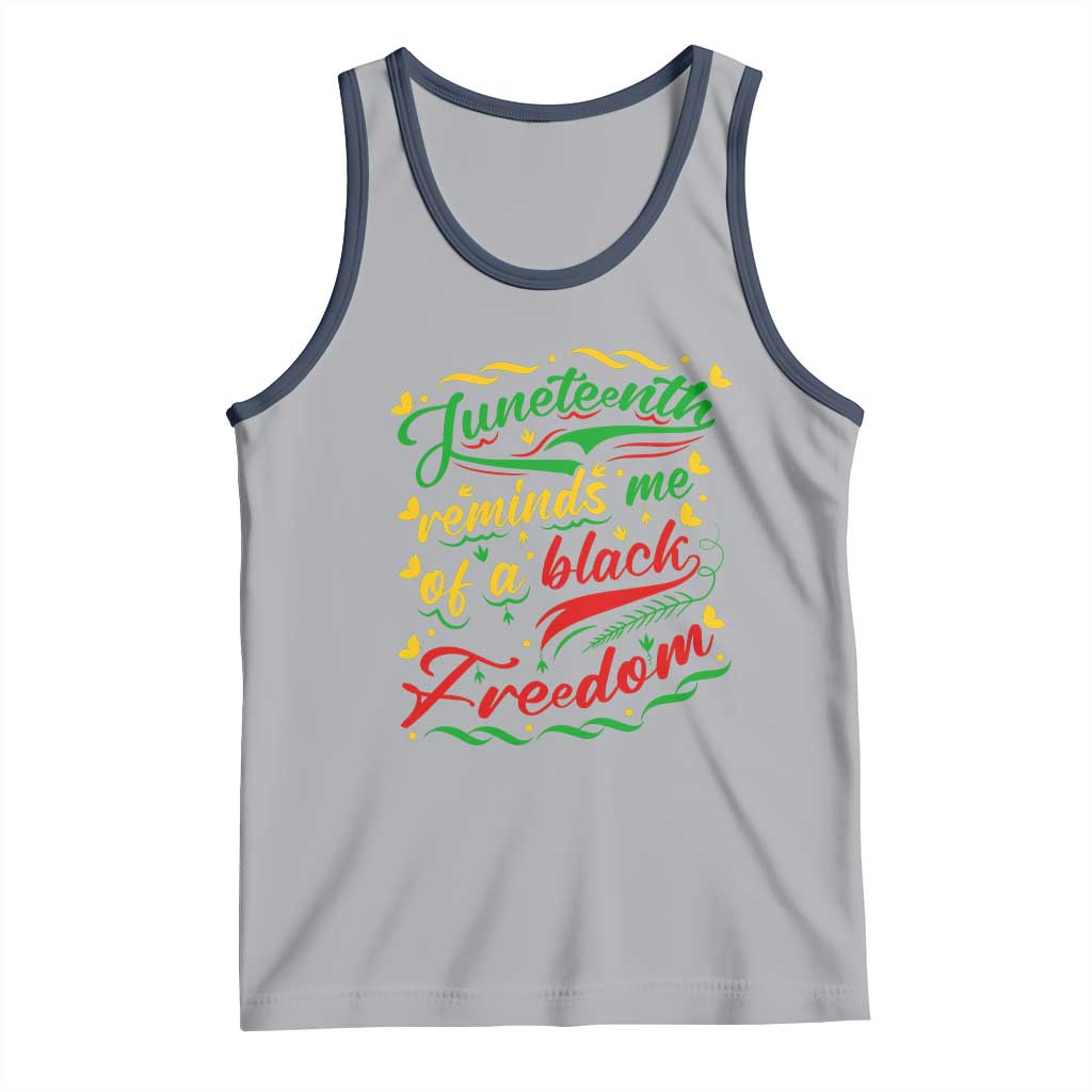 Black History Pride Tank Top Juneteenth Reminds Me Of a Black Freedom