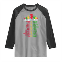 Juneteenth 1865 Raglan Shirt Dream Like Leaders