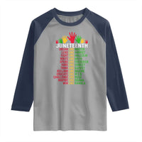 Juneteenth 1865 Raglan Shirt Dream Like Leaders