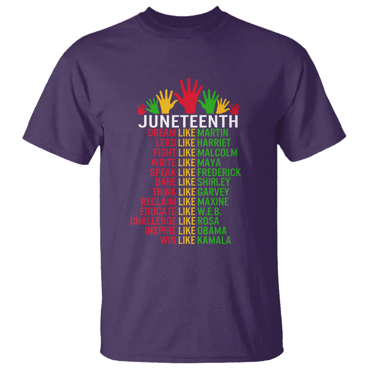 Juneteenth T Shirt Dream Like Leaders - Wonder Print Shop