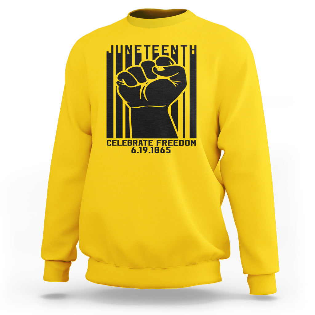 Happy Juneteenth Independence Sweatshirt - Wonder Print Shop