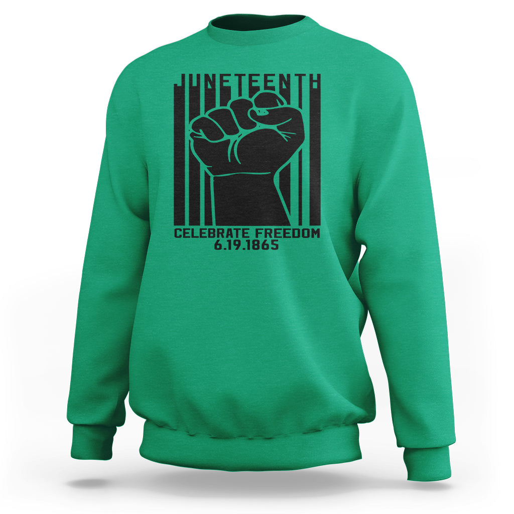 Happy Juneteenth Independence Sweatshirt - Wonder Print Shop