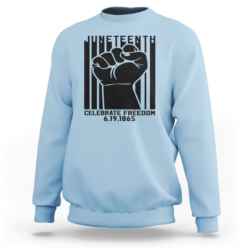 Happy Juneteenth Independence Sweatshirt - Wonder Print Shop