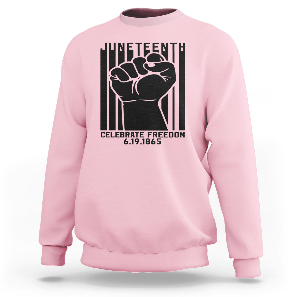 Happy Juneteenth Independence Sweatshirt - Wonder Print Shop