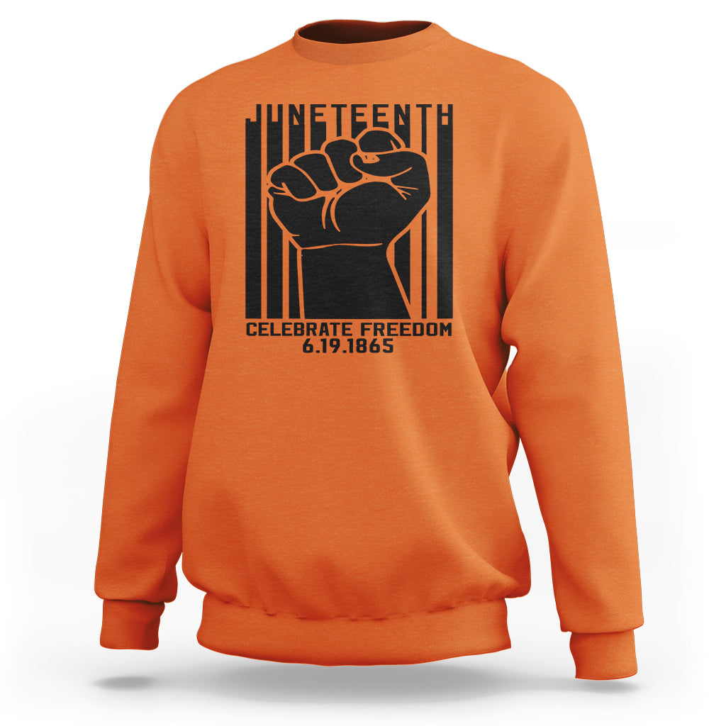 Happy Juneteenth Independence Sweatshirt - Wonder Print Shop