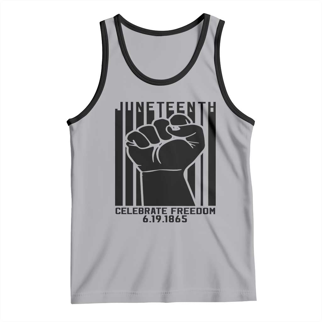 Juneteenth 1865 Independence Tank Top Celebrate Freedom Raised Fist