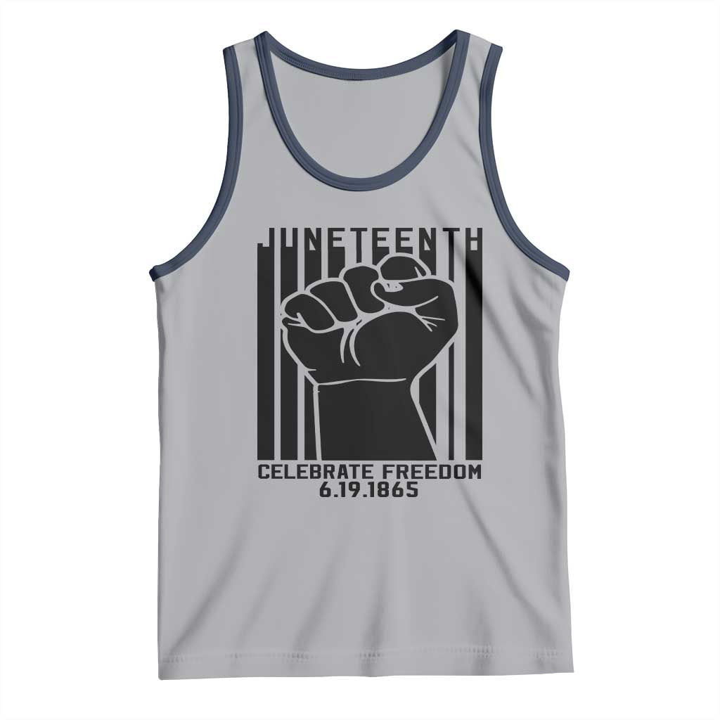 Juneteenth 1865 Independence Tank Top Celebrate Freedom Raised Fist