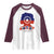 Juneteenth Flag Raglan Shirt Celebrating Black Freedom Day 1865