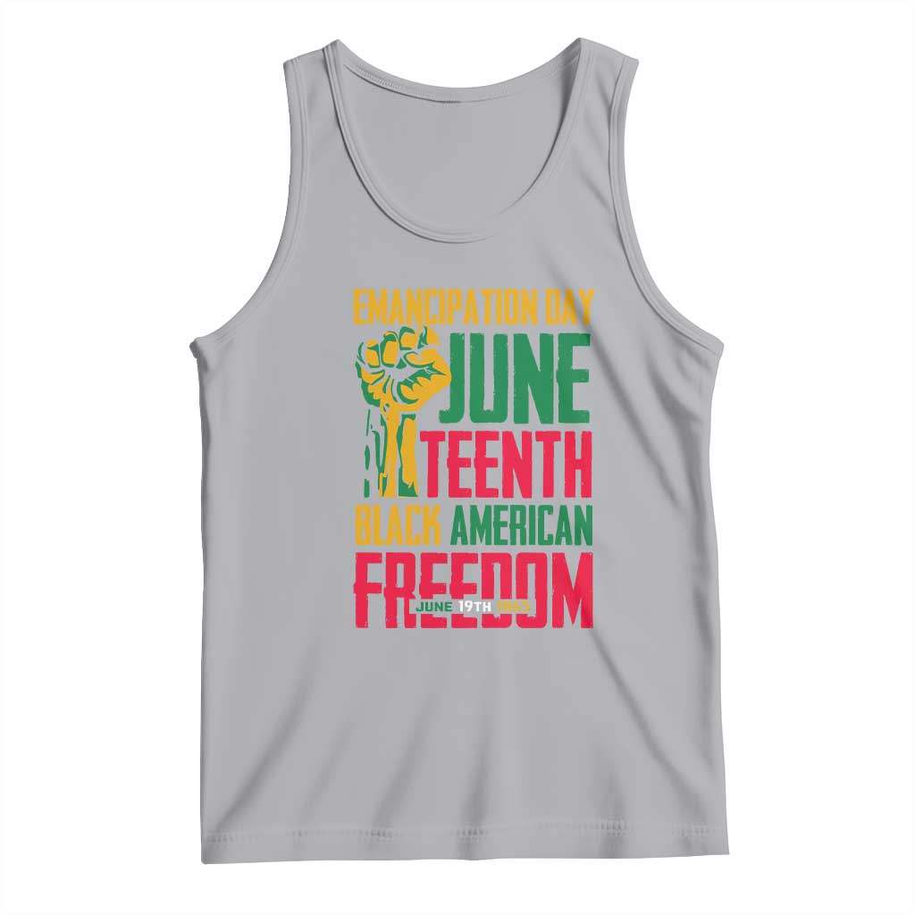 Emancipation Day Tank Top Juneteenth Black American Freedom Since 1865