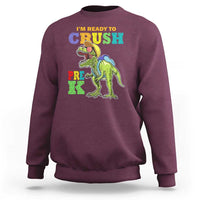 Dinosaur Pre-K Sweatshirt I'm Ready To Crush Pre-K, 1st Day of School Boy - Wonder Print Shop