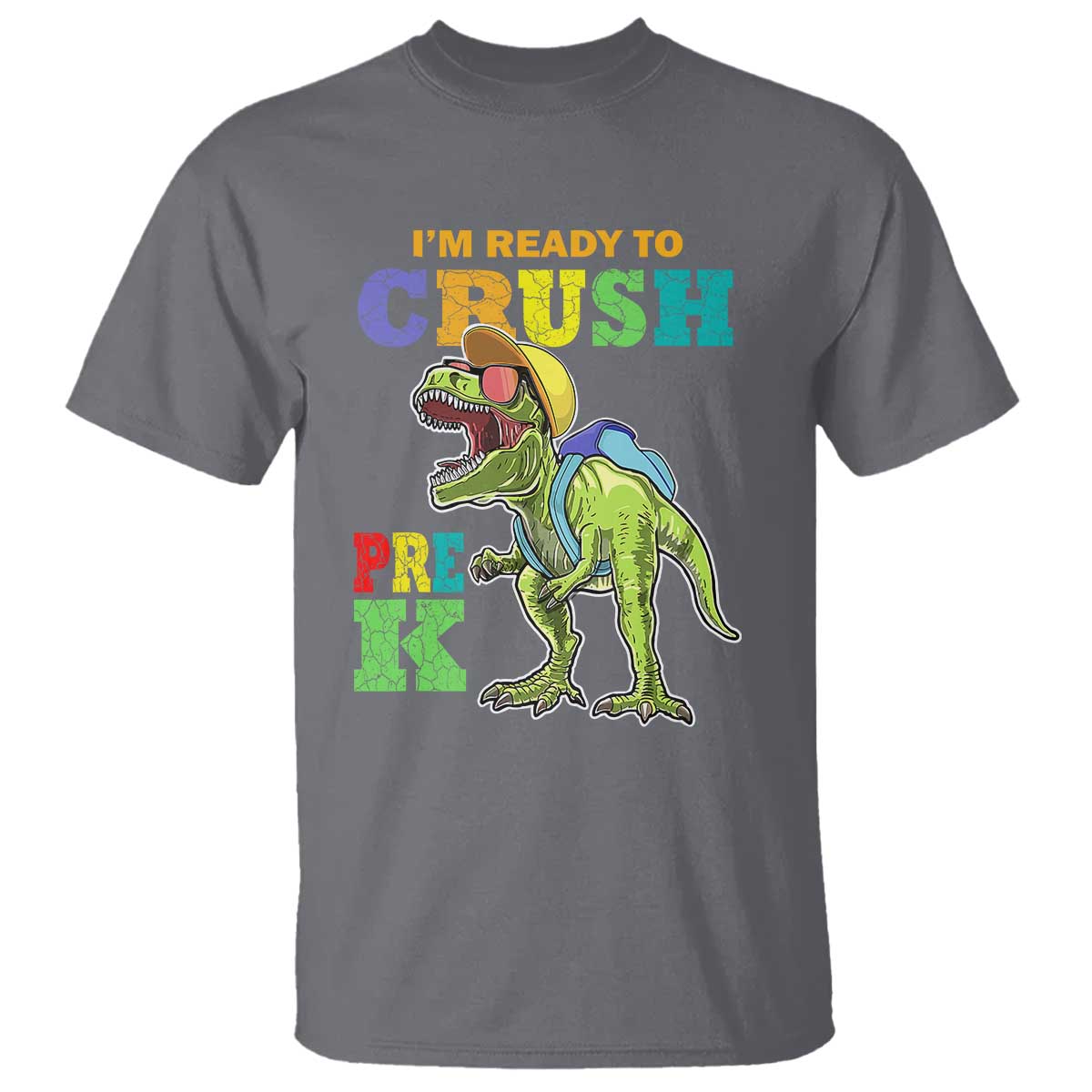 Dinosaur Pre-K T Shirt I'm Ready To Crush Pre-K, 1st Day of School Boy - Wonder Print Shop