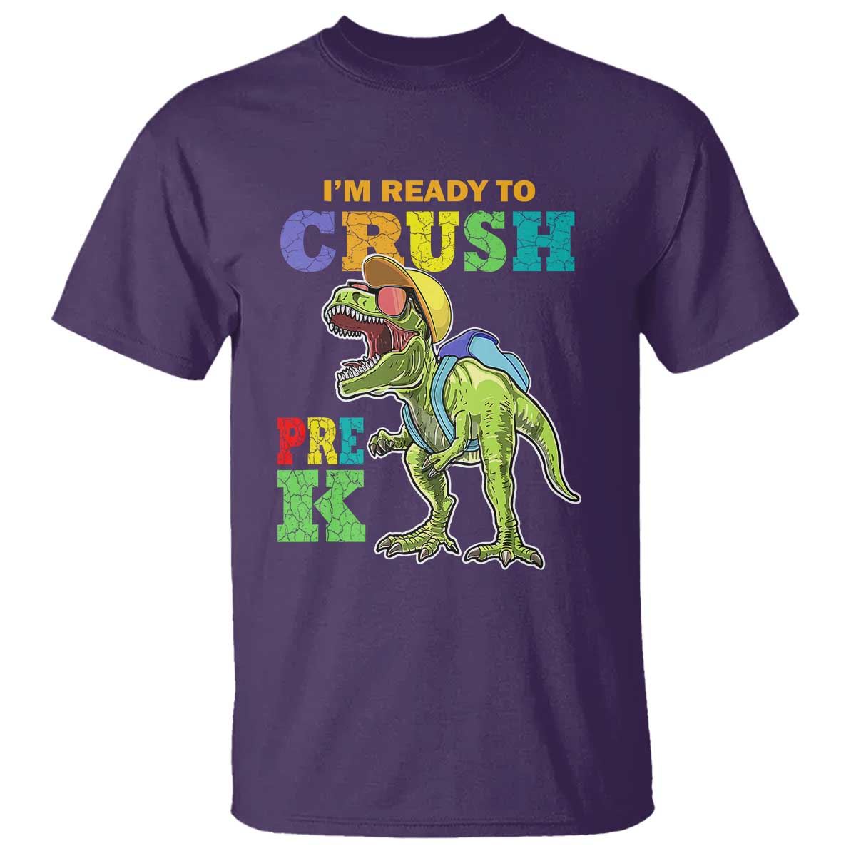 Dinosaur Pre-K T Shirt I'm Ready To Crush Pre-K, 1st Day of School Boy - Wonder Print Shop