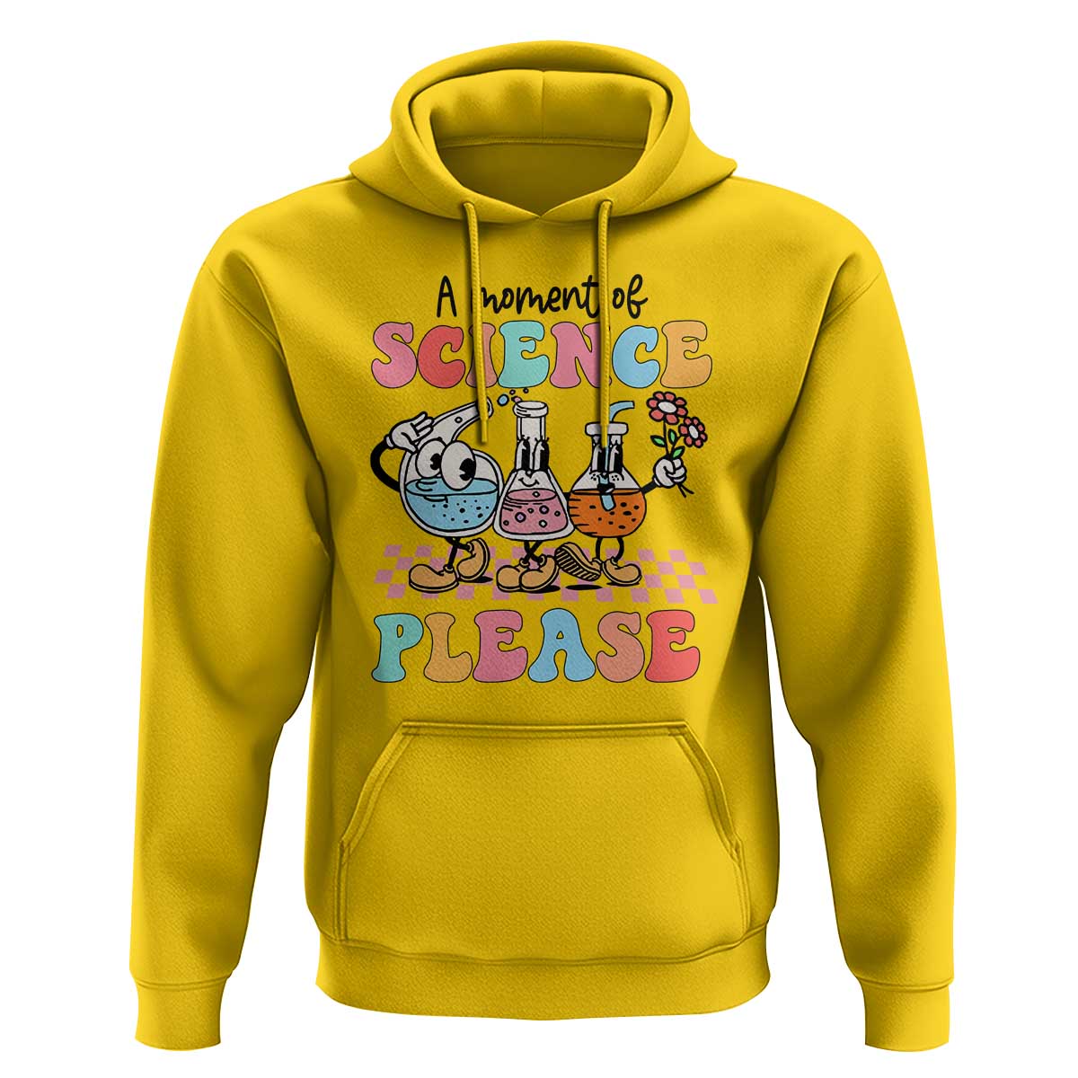 Retro Teacher Hoodie 100 Days of School, A Moment of Science Please - Wonder Print Shop