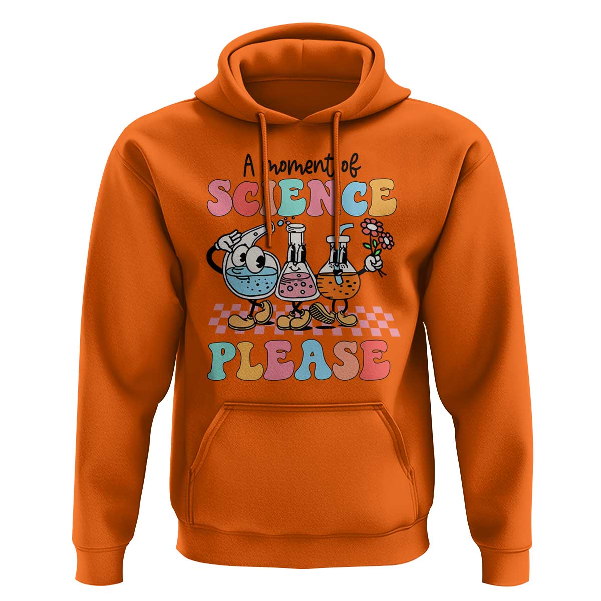 Retro Teacher Hoodie 100 Days of School, A Moment of Science Please - Wonder Print Shop