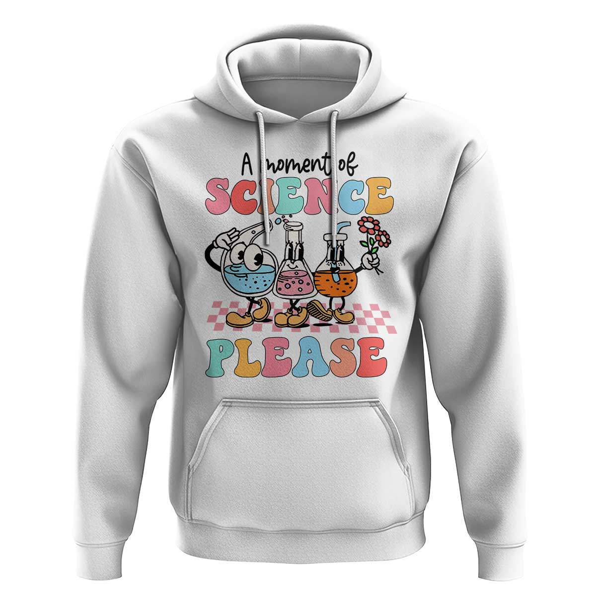 Retro Teacher Hoodie 100 Days of School, A Moment of Science Please - Wonder Print Shop