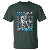 100 Days of School T-Rex T Shirt 100 Days Smarter Celebration - Wonder Print Shop