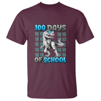 100 Days of School T-Rex T Shirt 100 Days Smarter Celebration - Wonder Print Shop