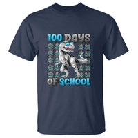 100 Days of School T-Rex T Shirt 100 Days Smarter Celebration - Wonder Print Shop