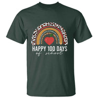 Rainbow 100 Days of School T Shirt Womens Happy 100th Day for Teacher - Wonder Print Shop