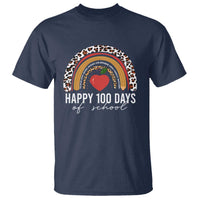 Rainbow 100 Days of School T Shirt Womens Happy 100th Day for Teacher - Wonder Print Shop