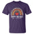 Rainbow 100 Days of School T Shirt Womens Happy 100th Day for Teacher - Wonder Print Shop
