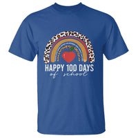 Rainbow 100 Days of School T Shirt Womens Happy 100th Day for Teacher - Wonder Print Shop