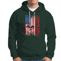 Mothman Cryptid Cryptozoology Hoodie with American Flag - Wonder Print Shop