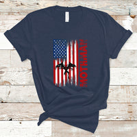 Mothman Cryptid Cryptozoology T Shirt with American Flag - Wonder Print Shop