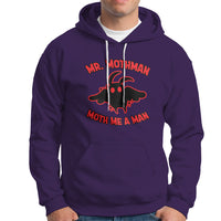 Mothman Cryptid Cryptozoology Hoodie Mr Mothman Moth Me a Man - Wonder Print Shop