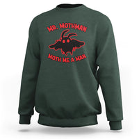 Mothman Cryptid Cryptozoology Sweatshirt Mr Mothman Moth Me a Man - Wonder Print Shop