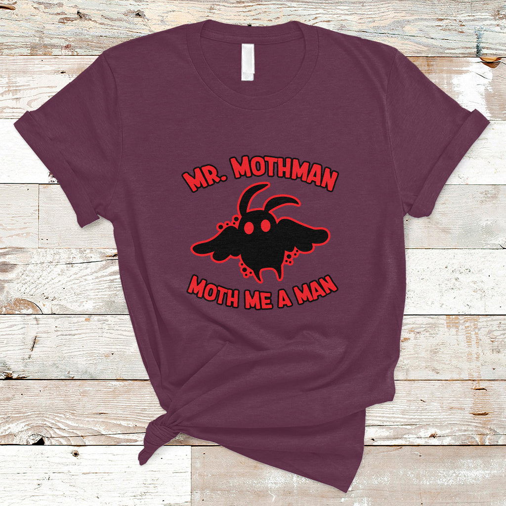 Mothman Cryptid Cryptozoology T Shirt Mr Mothman Moth Me a Man - Wonder Print Shop